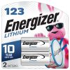 Energizer 123 Lithium Batteries (2 Pack), 3V Photo Batteries