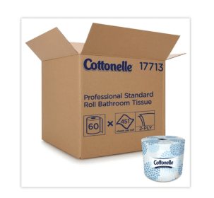 Cottonelle Two-Ply Bathroom Tissue for Business, Septic Safe, White, 451 Sheets/Roll, 60 Rolls/Carton