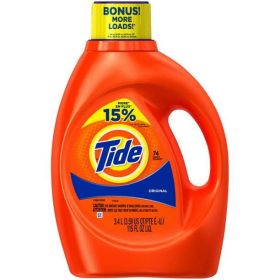 Tide Liquid Laundry Detergent Original;  74 Loads 115 fl oz