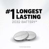 Energizer 2032 Batteries (4 Pack), 3V Lithium Coin Batteries